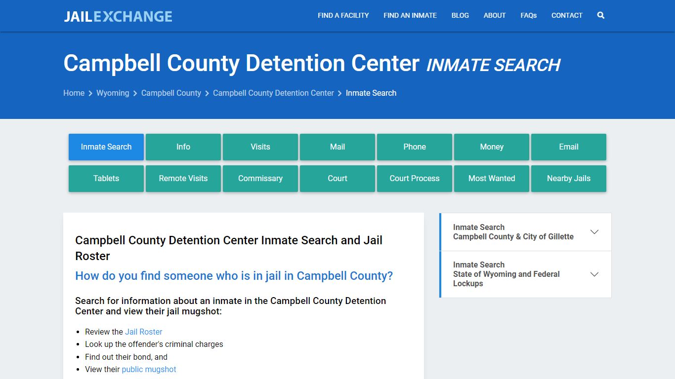 Campbell County Detention Center Inmate Search - Jail Exchange